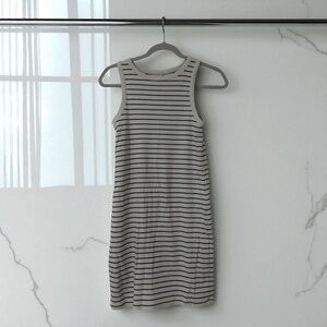 A New Day Navy & White Striped Sleeveless Tank Dress Size XS